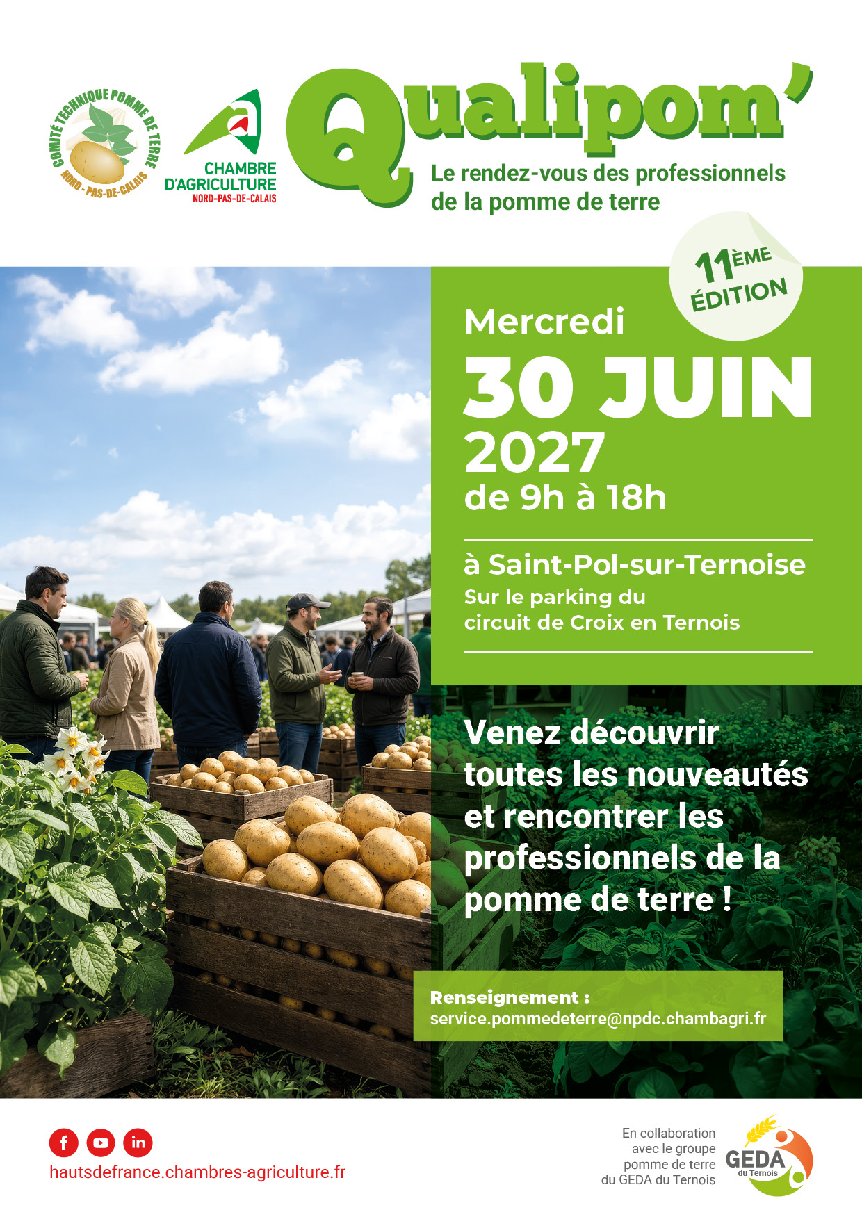 QUALIPOM’ 30 June 2027, Saint-Pol-sur-Ternoise (France)